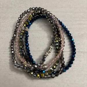 Handmade Beaded Bracelet Stack 0287